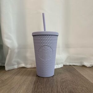 Starbucks 2021 Matte Lilac Studded Soft-Touch Tumbler Grande